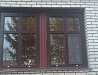Установка пластиковых ламинированных окон с цветными шпросами